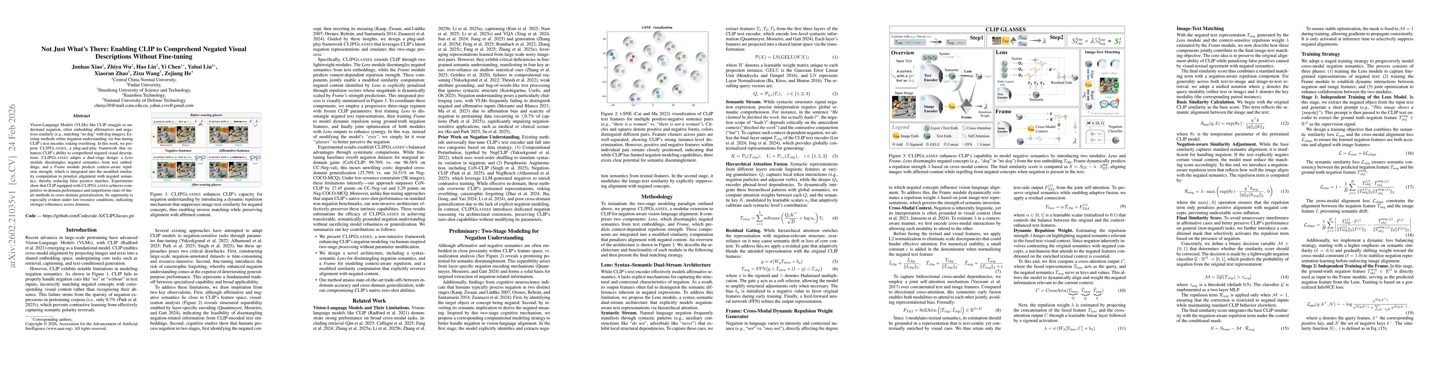Thumbnail for Not Just What's There: Enabling CLIP to Comprehend Negated Visual Descriptions Without Fine-tuning