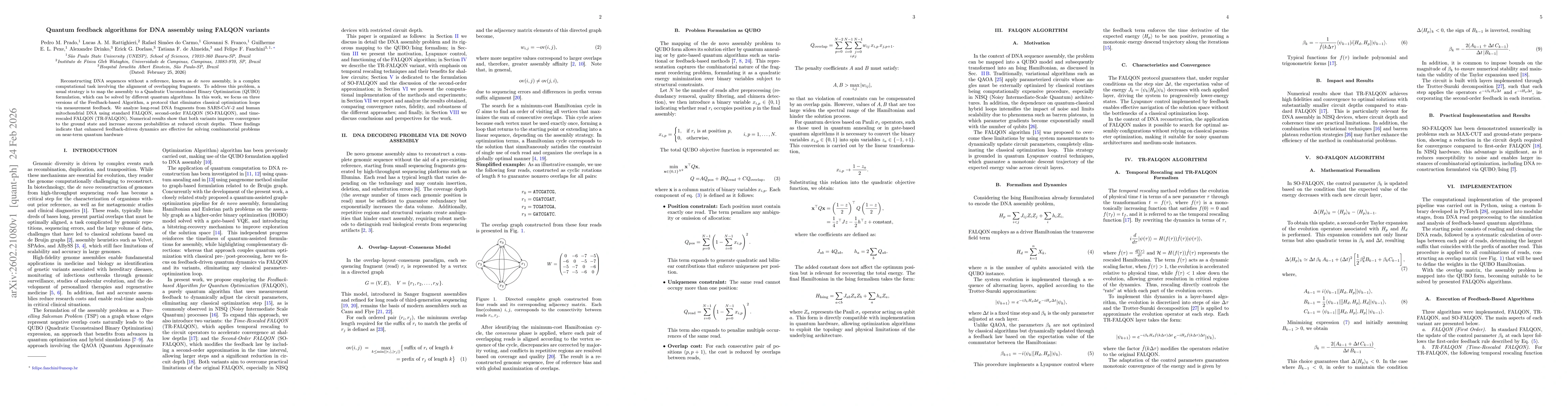 Thumbnail for Quantum feedback algorithms for DNA assembly using FALQON variants