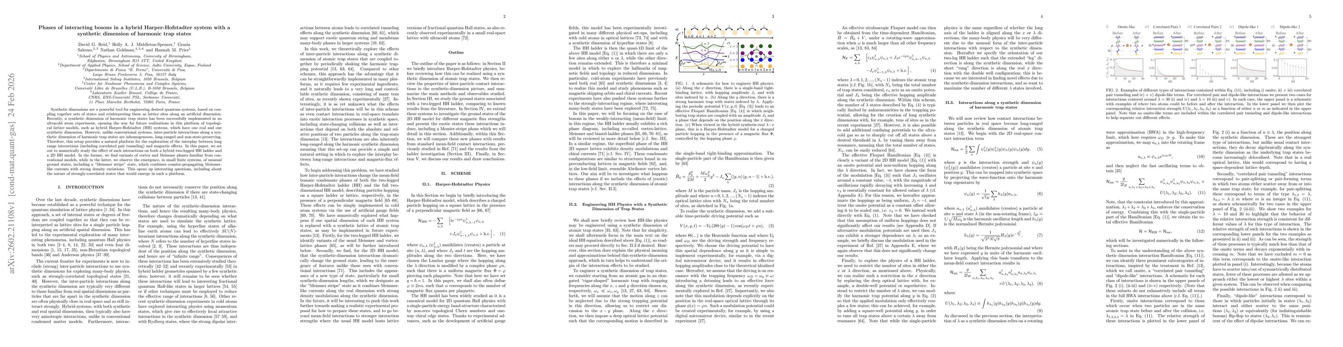 Thumbnail for Phases of interacting bosons in a hybrid Harper-Hofstadter system with a synthetic dimension of harmonic trap states
