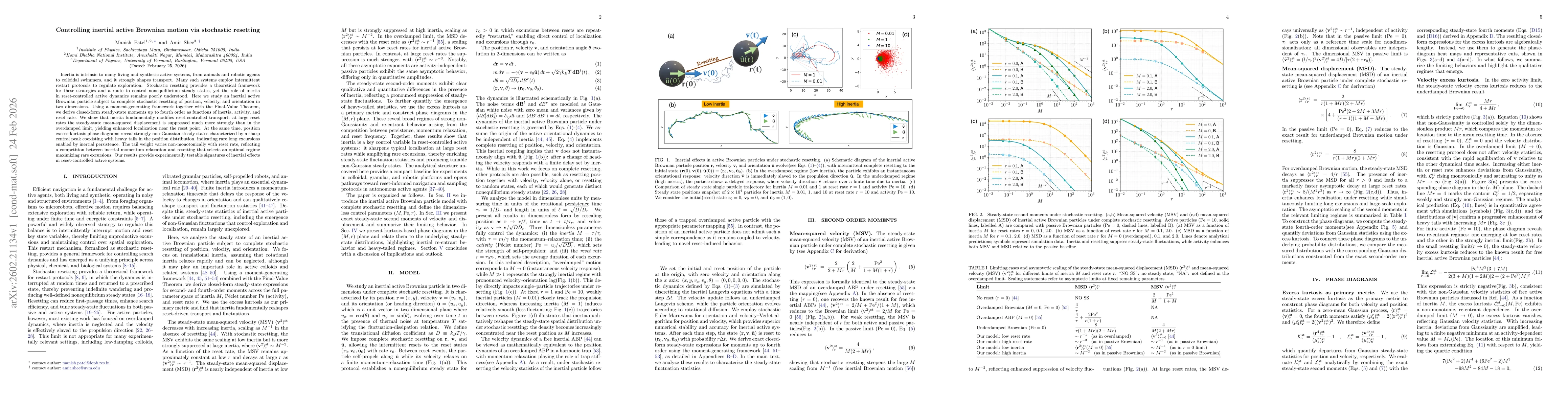 Thumbnail for Controlling inertial active Brownian motion via stochastic resetting