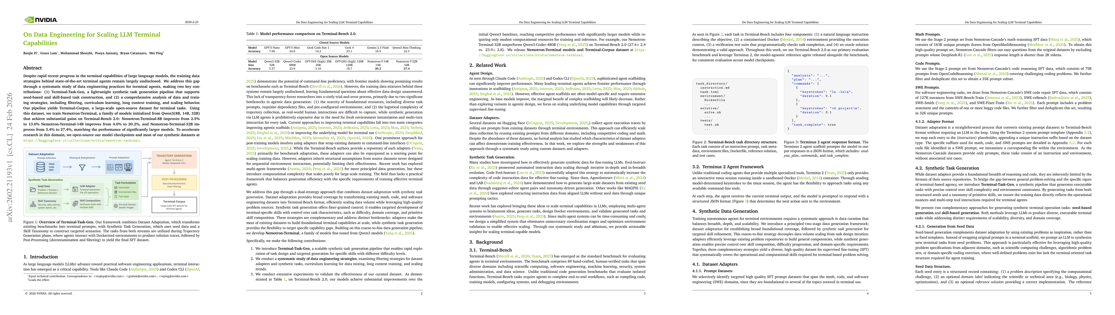 Thumbnail for On Data Engineering for Scaling LLM Terminal Capabilities