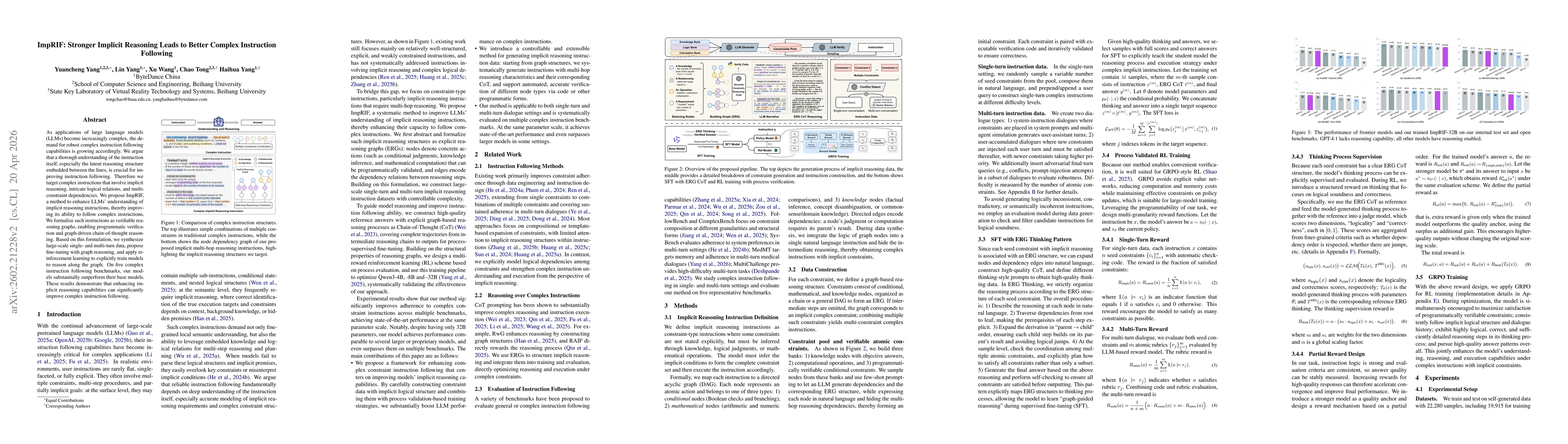 Thumbnail for ImpRIF: Stronger Implicit Reasoning Leads to Better Complex Instruction Following