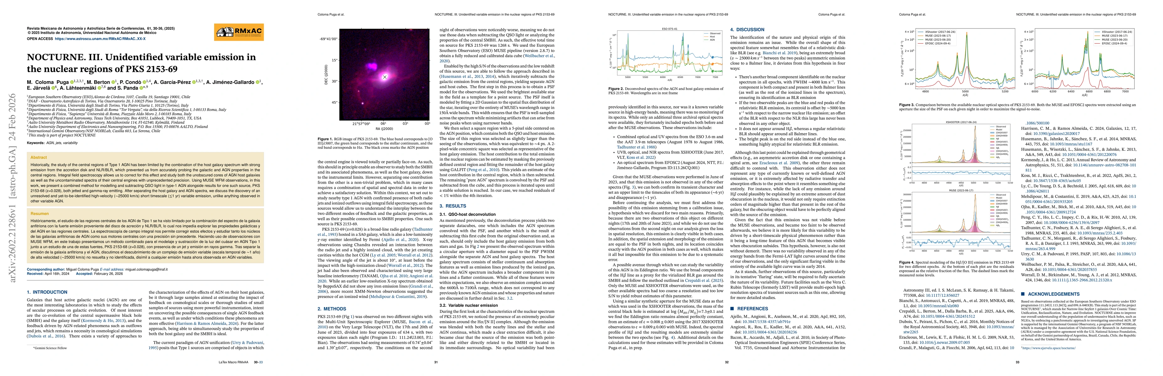 Thumbnail for NOCTURNE. III. Unidentified variable emission in the nuclear regions of PKS 2153-69