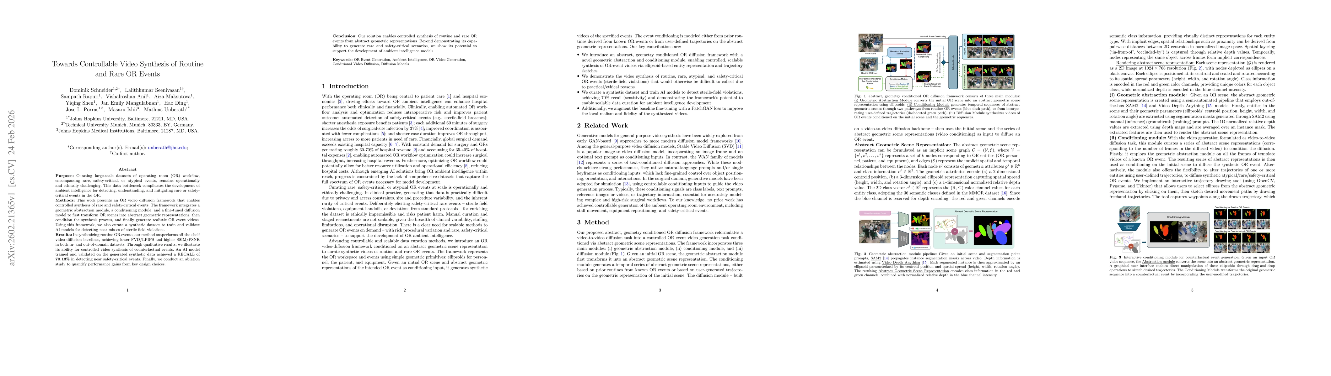 Thumbnail for Towards Controllable Video Synthesis of Routine and Rare OR Events