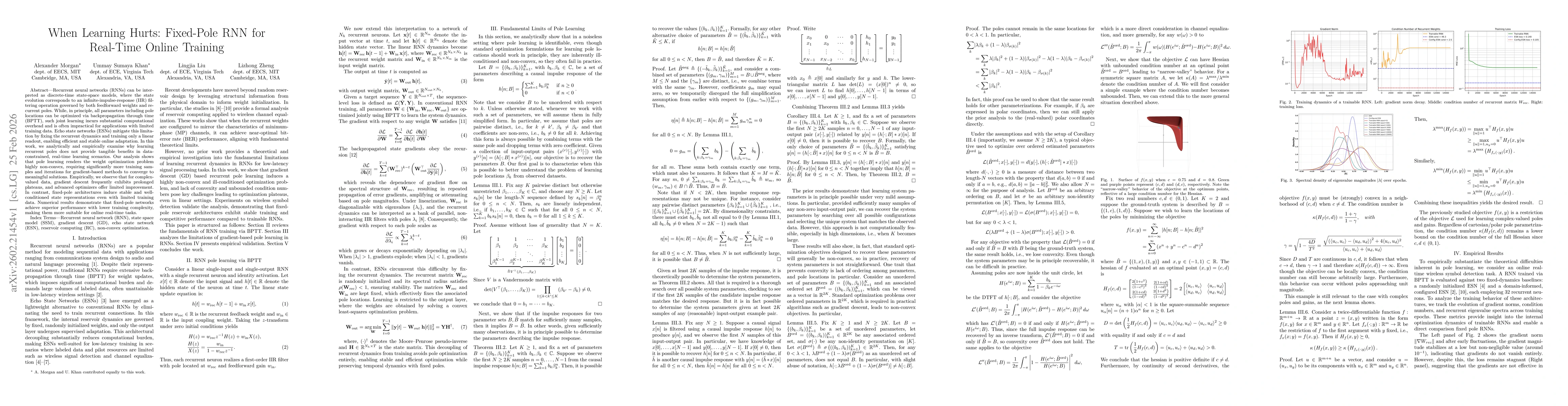 Thumbnail for When Learning Hurts: Fixed-Pole RNN for Real-Time Online Training
