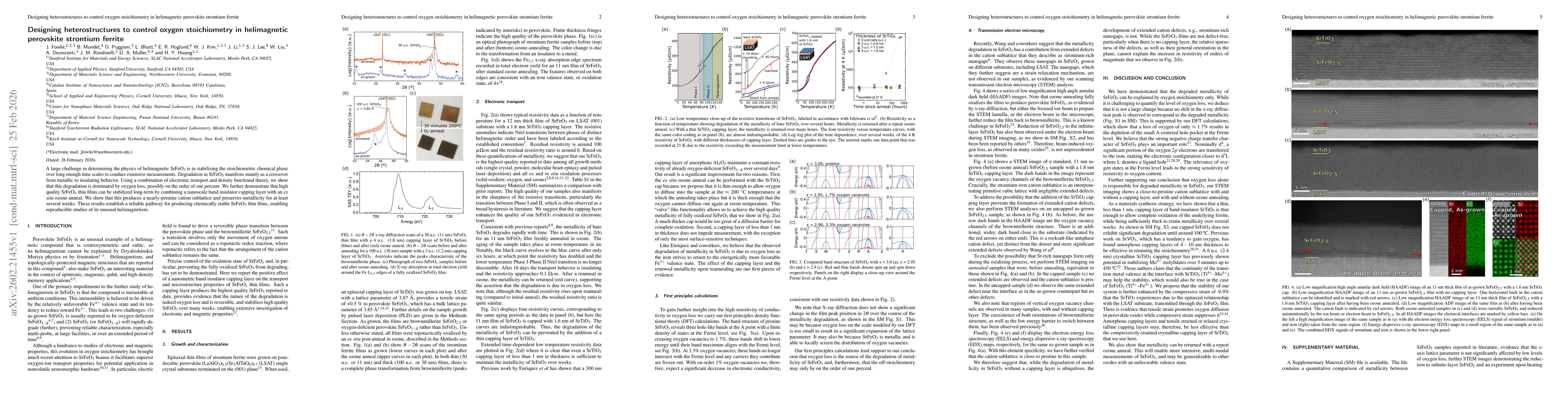 Thumbnail for Designing heterostructures to control oxygen stoichiometry in helimagnetic perovskite strontium ferrite