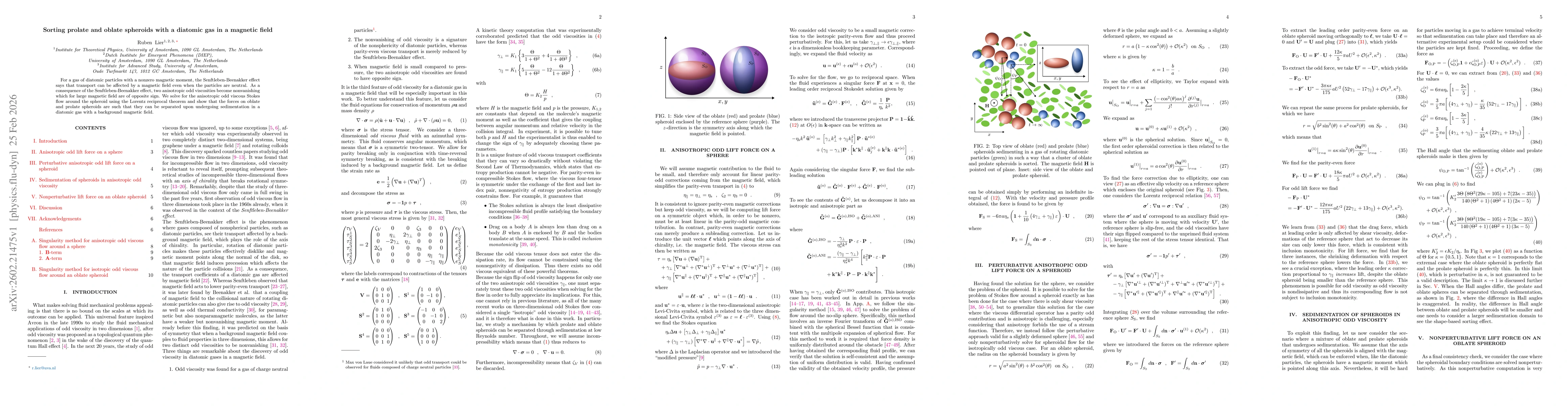 Thumbnail for Sorting prolate and oblate spheroids with a diatomic gas in a magnetic field