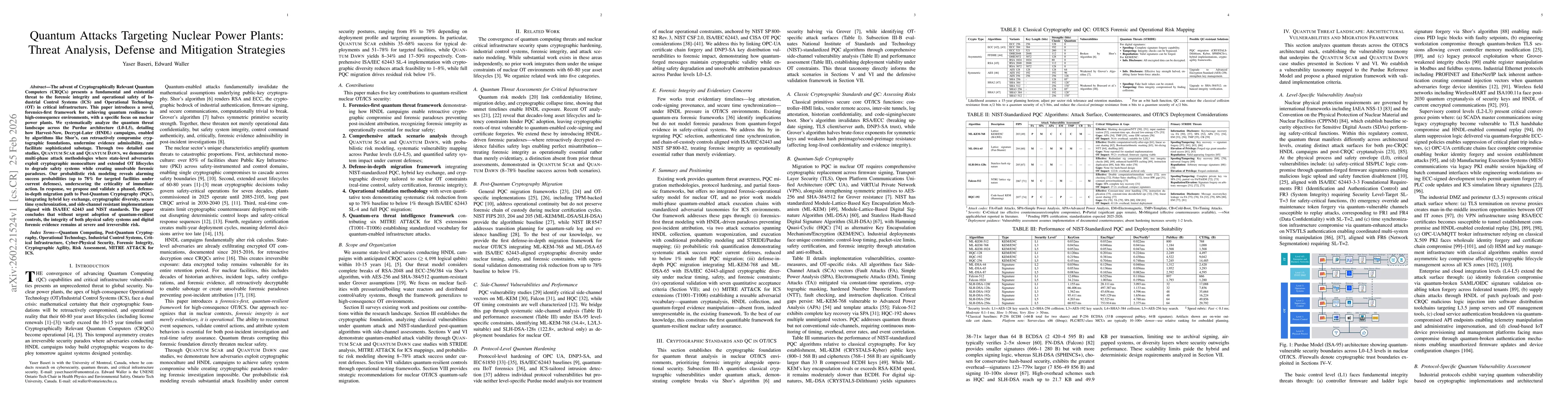 Thumbnail for Quantum Attacks Targeting Nuclear Power Plants: Threat Analysis, Defense and Mitigation Strategies
