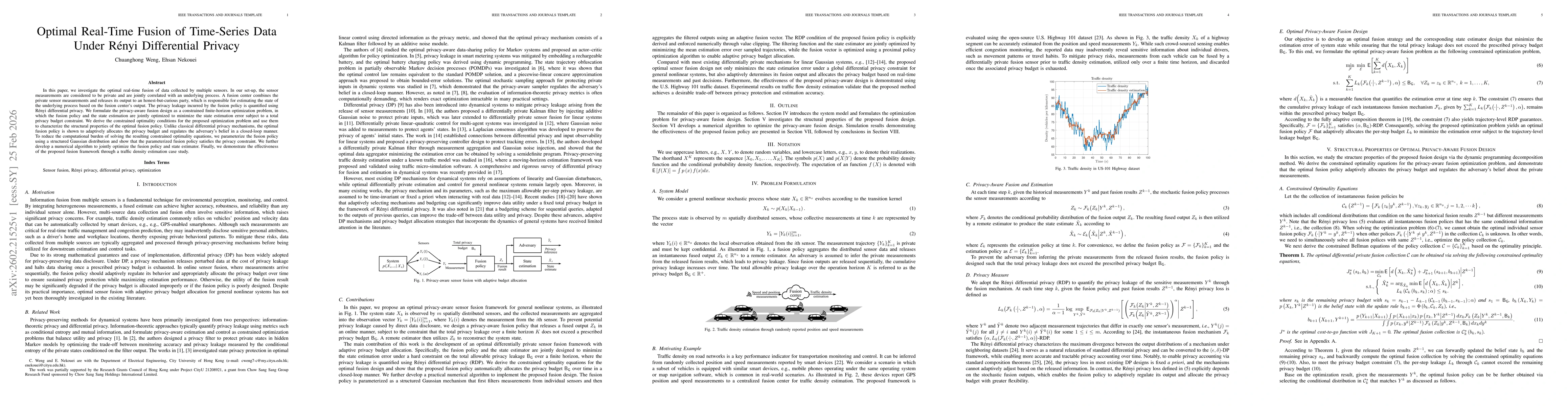 Thumbnail for Optimal Real-Time Fusion of Time-Series Data Under Rényi Differential Privacy
