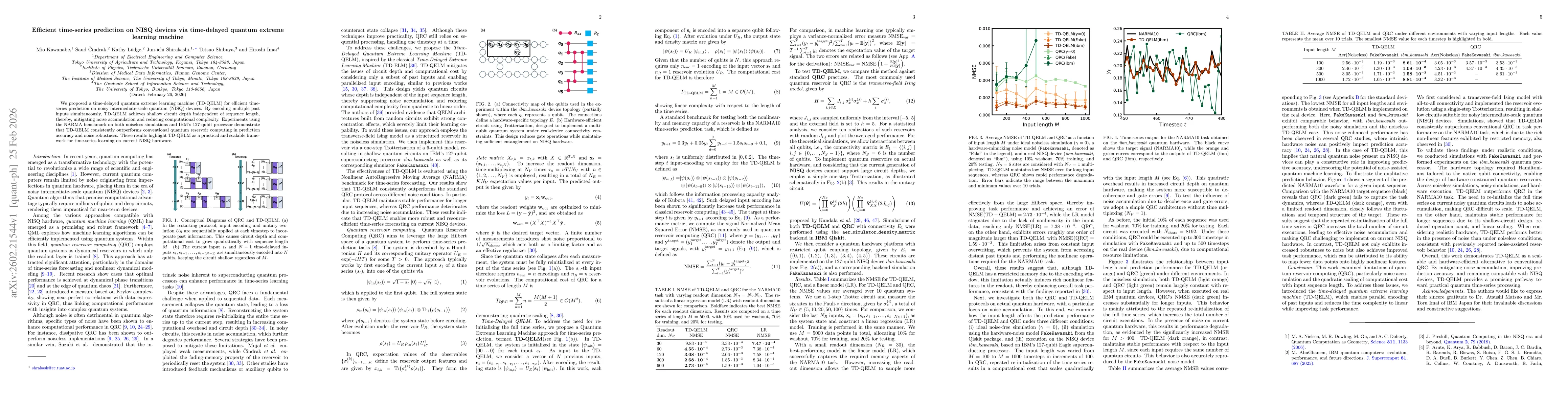 Thumbnail for Efficient time-series prediction on NISQ devices via time-delayed quantum extreme learning machine
