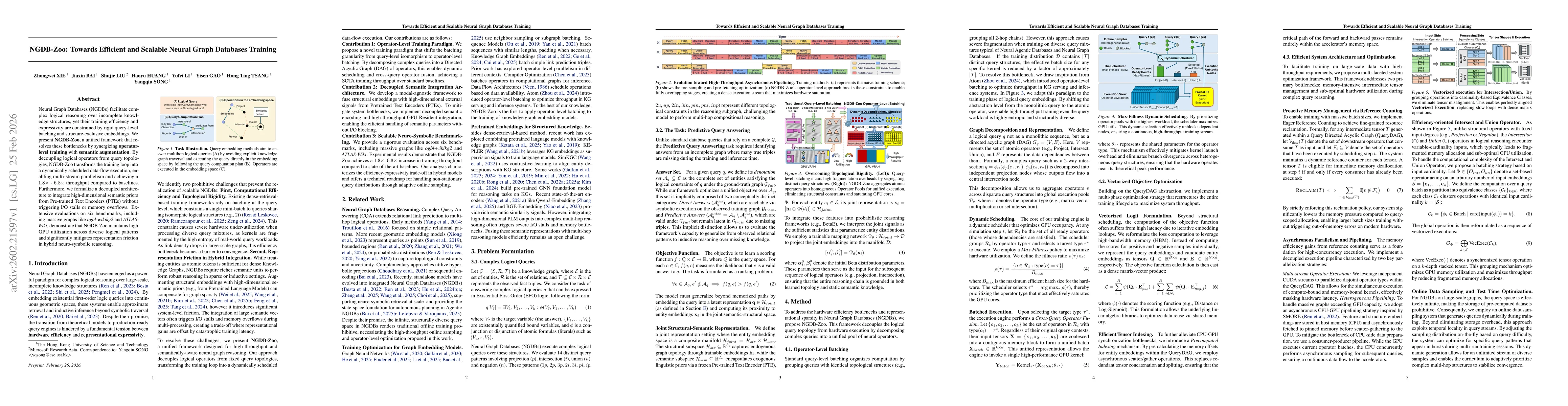 Thumbnail for NGDB-Zoo: Towards Efficient and Scalable Neural Graph Databases Training
