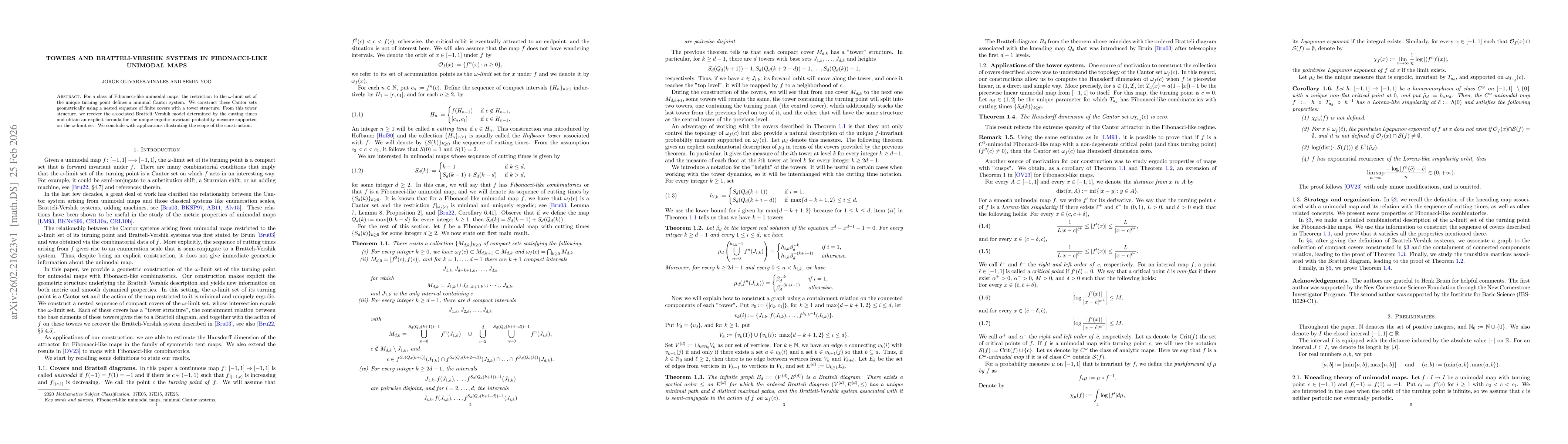 Thumbnail for Towers and Bratteli-Vershik systems in Fibonacci-like unimodal maps