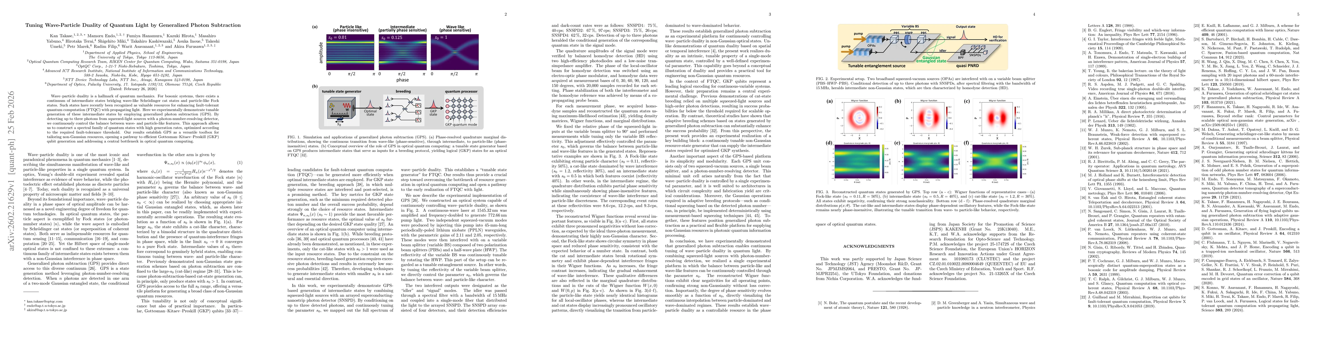 Thumbnail for Tuning Wave-Particle Duality of Quantum Light by Generalized Photon Subtraction