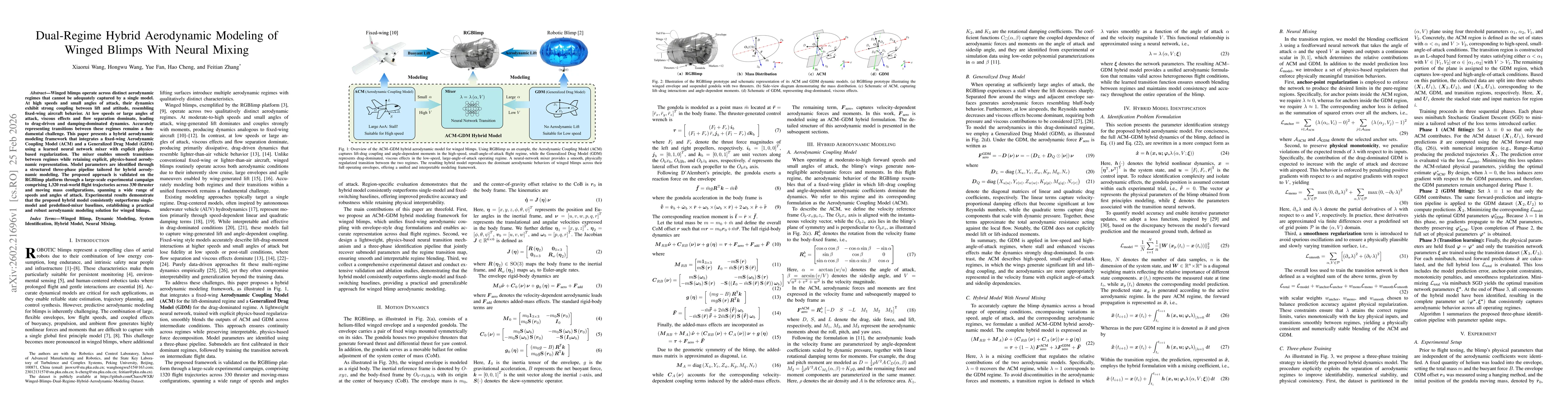 Thumbnail for Dual-Regime Hybrid Aerodynamic Modeling of Winged Blimps With Neural Mixing