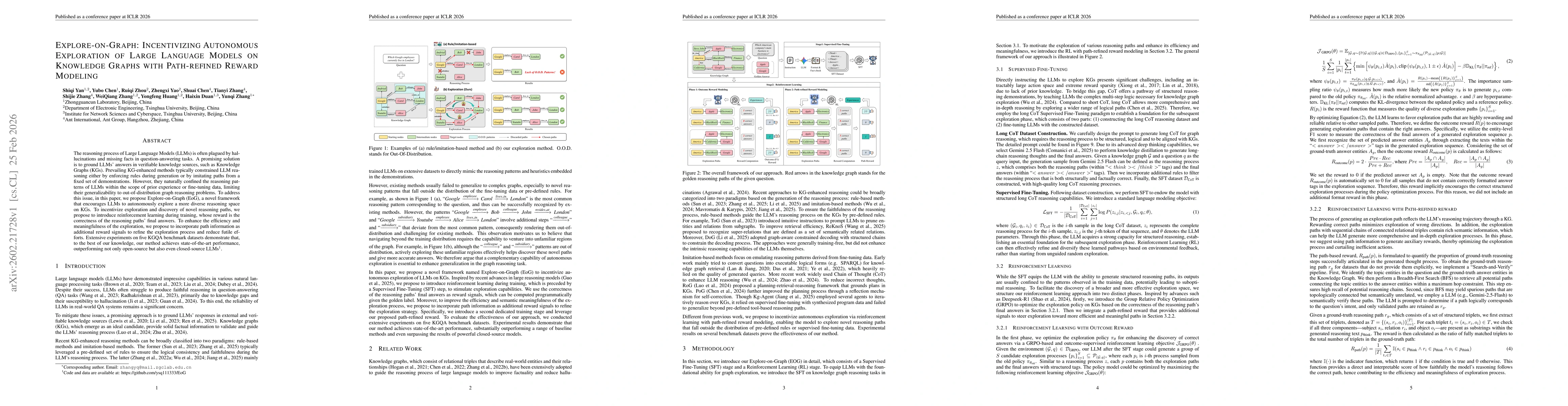 Thumbnail for Explore-on-Graph: Incentivizing Autonomous Exploration of Large Language Models on Knowledge Graphs with Path-refined Reward Modeling