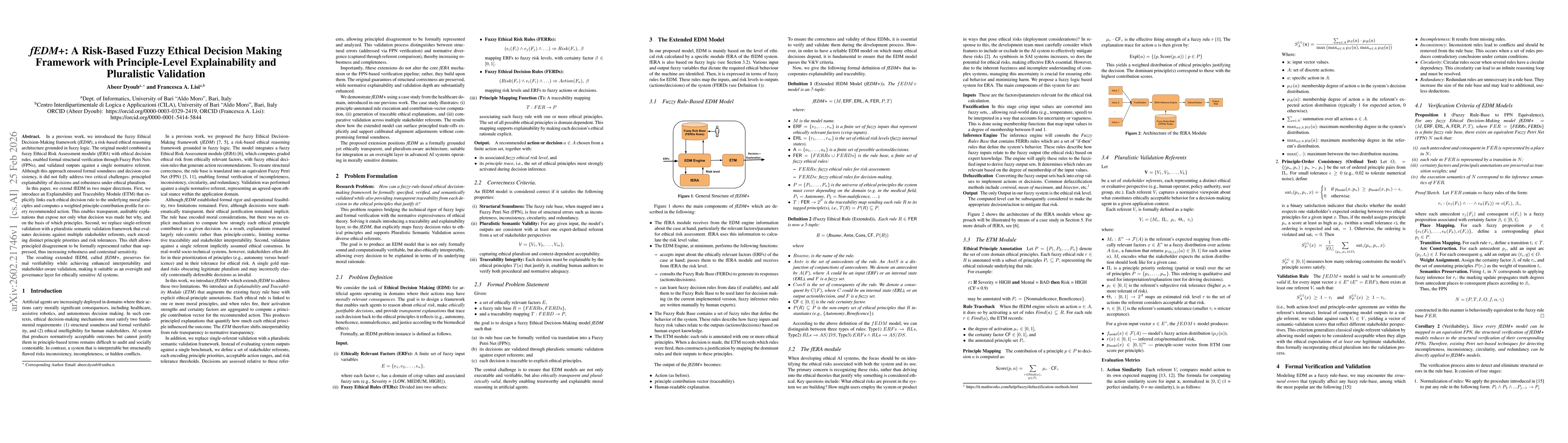 Thumbnail for fEDM+: A Risk-Based Fuzzy Ethical Decision Making Framework with Principle-Level Explainability and Pluralistic Validation