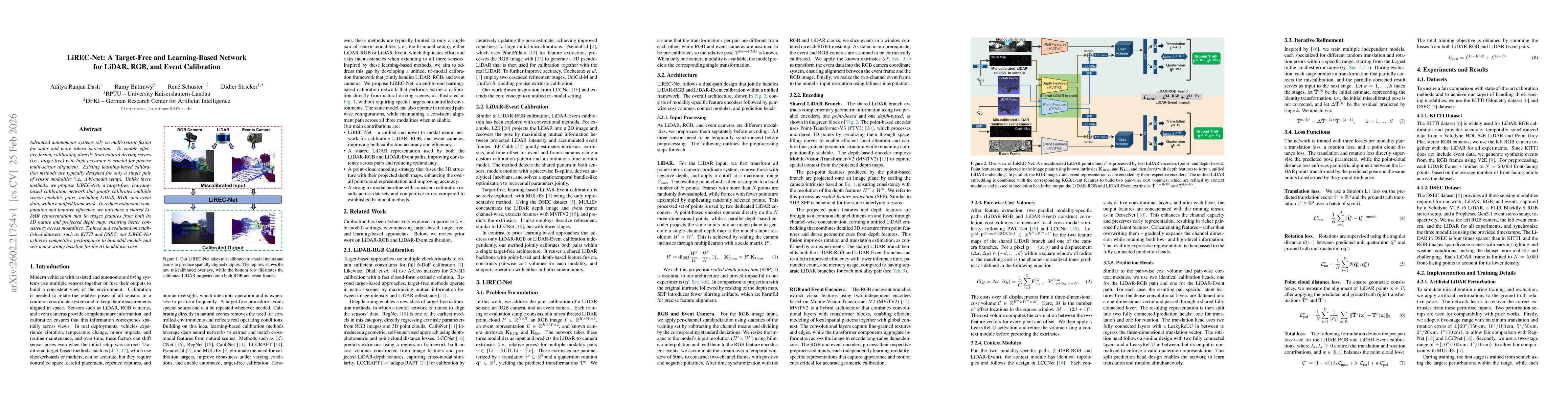 Thumbnail for LiREC-Net: A Target-Free and Learning-Based Network for LiDAR, RGB, and Event Calibration