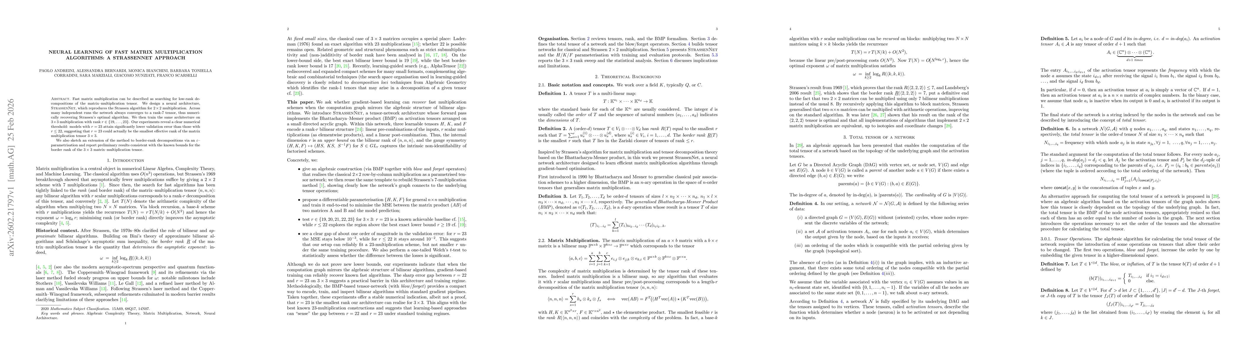 Thumbnail for Neural Learning of Fast Matrix Multiplication Algorithms: A StrassenNet Approach