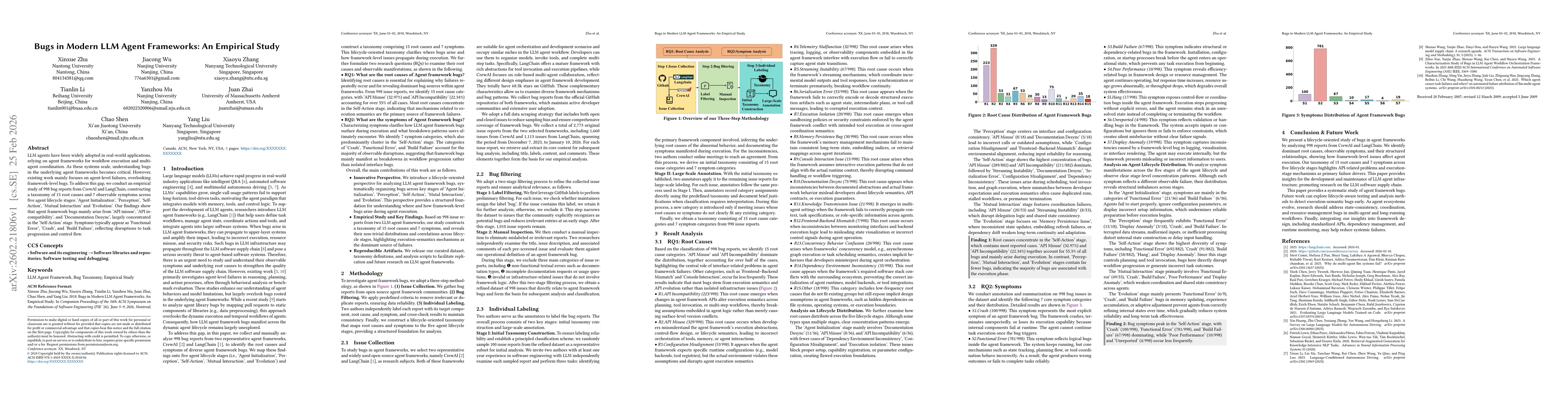 Thumbnail for An Empirical Study of Bugs in Modern LLM Agent Frameworks