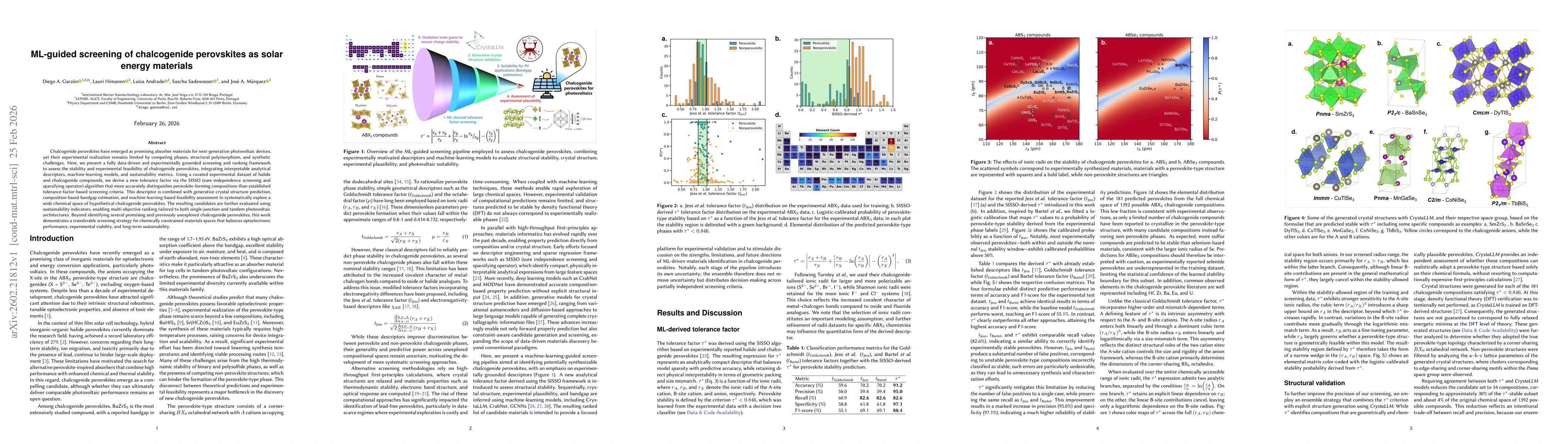 Thumbnail for ML-guided screening of chalcogenide perovskites as solar energy materials