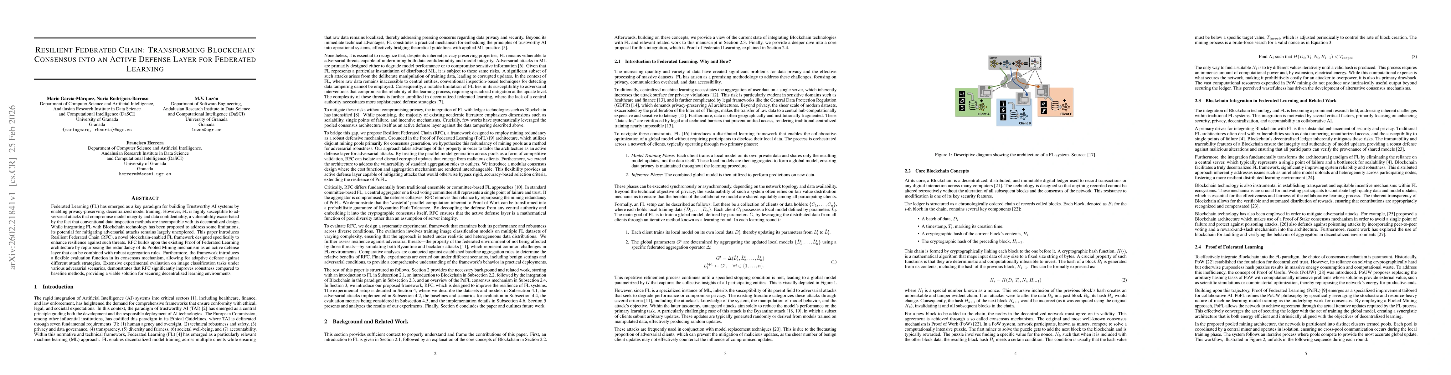 Thumbnail for Resilient Federated Chain: Transforming Blockchain Consensus into an Active Defense Layer for Federated Learning