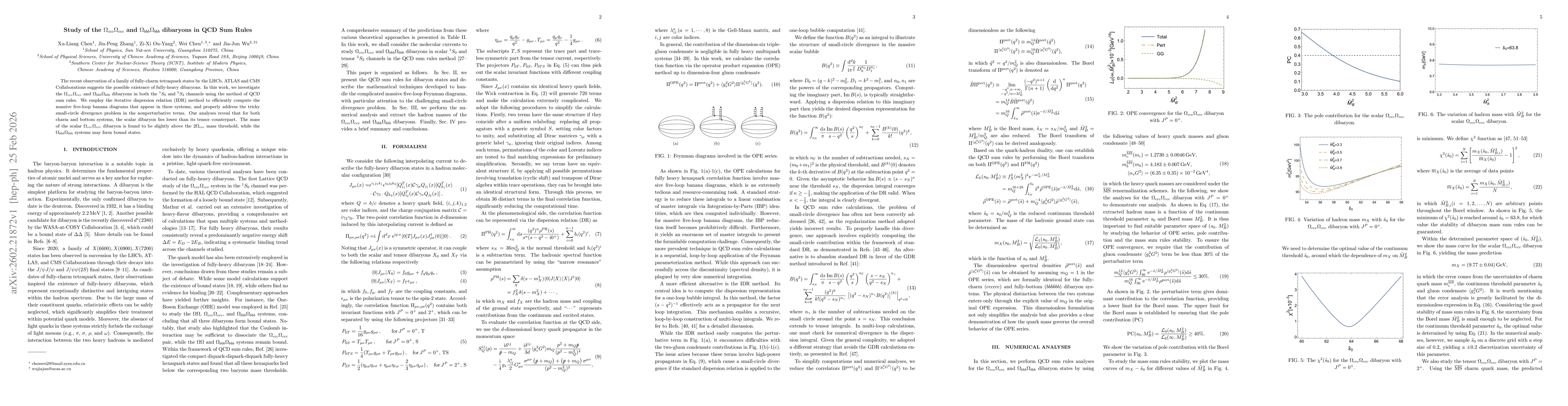 Thumbnail for Study of the $Ω_{ccc}Ω_{ccc}$ and $Ω_{bbb}Ω_{bbb}$ dibaryons in QCD Sum Rules