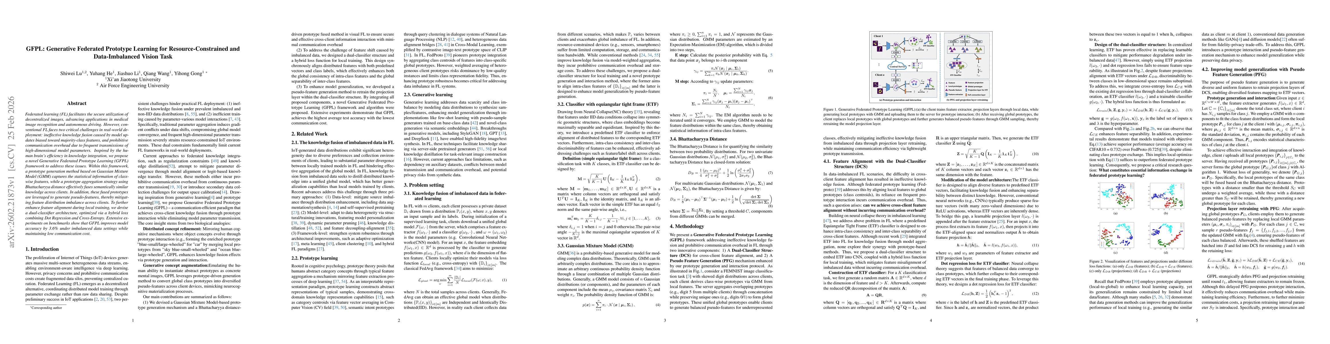 Thumbnail for GFPL: Generative Federated Prototype Learning for Resource-Constrained and Data-Imbalanced Vision Task