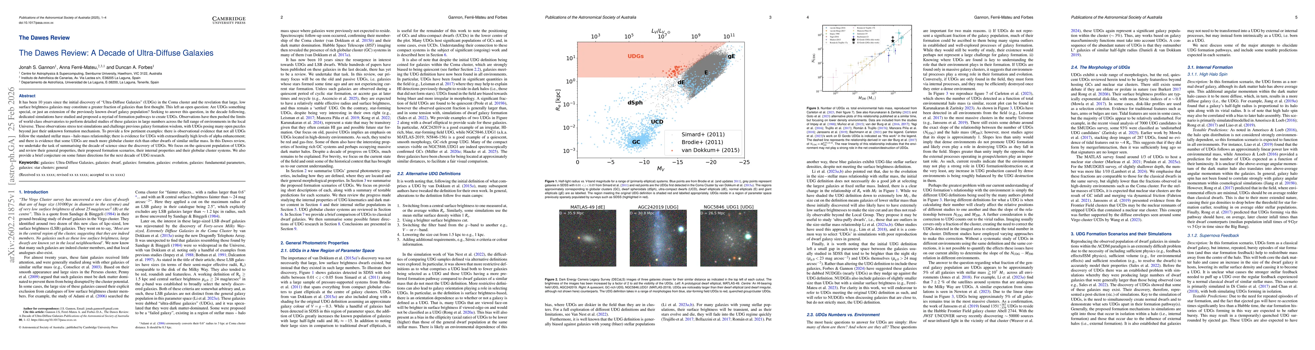 Thumbnail for The Dawes Review: A Decade of Ultra-Diffuse Galaxies