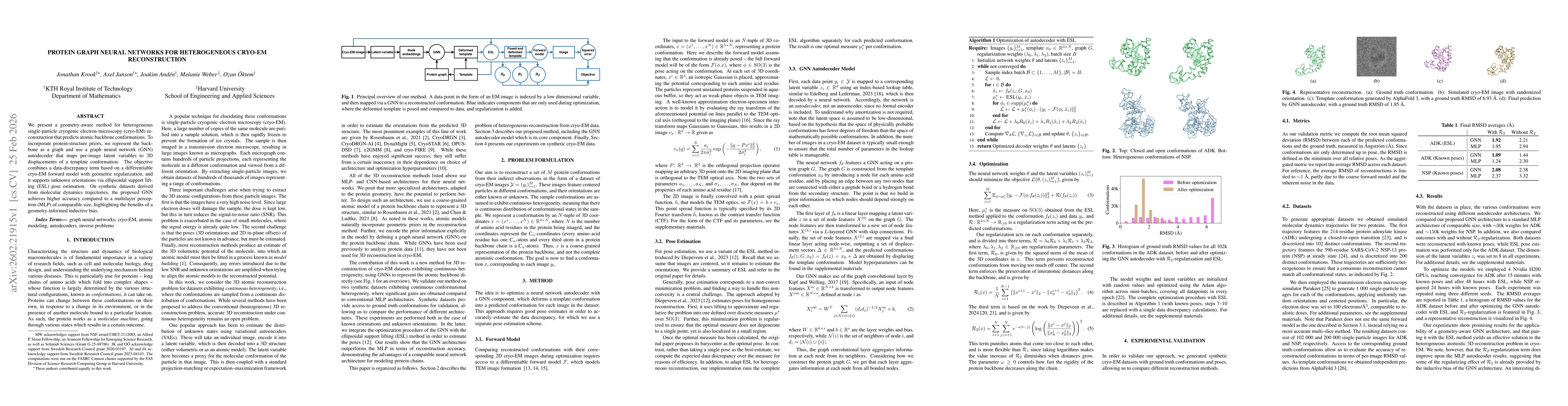 Thumbnail for Protein Graph Neural Networks for Heterogeneous Cryo-EM Reconstruction