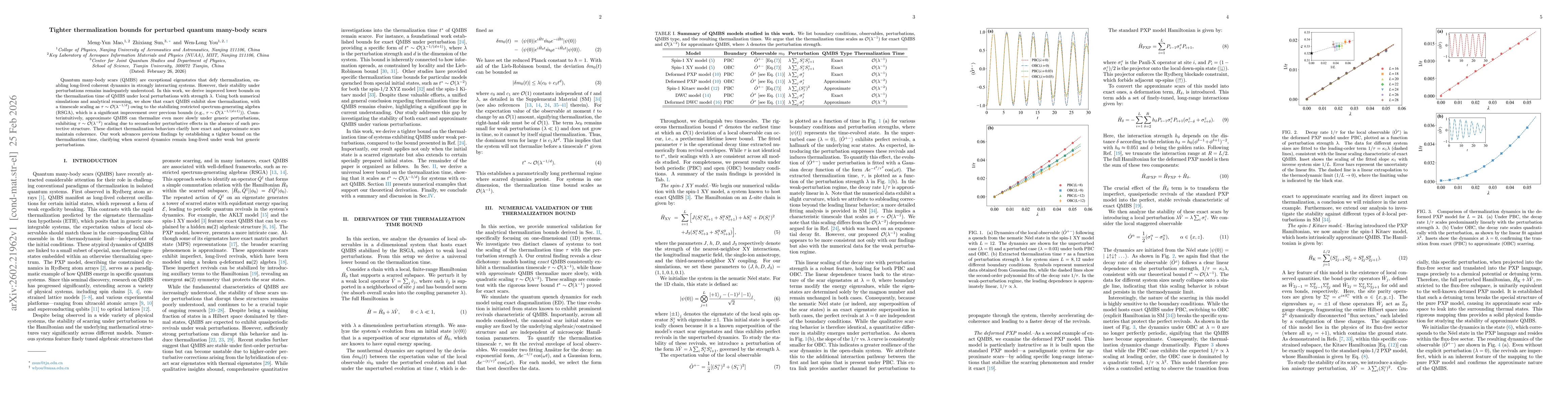 Thumbnail for Tighter thermalization bounds for perturbed quantum many-body scars