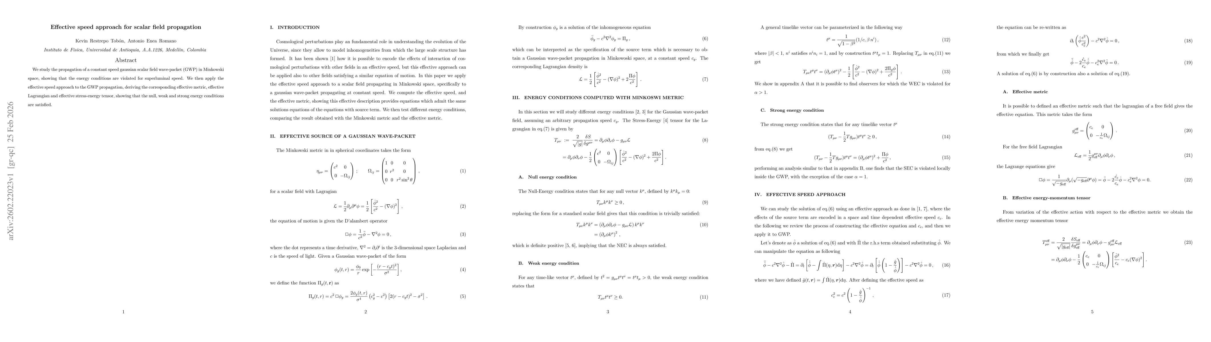 Thumbnail for Effective speed approach for scalar field propagation