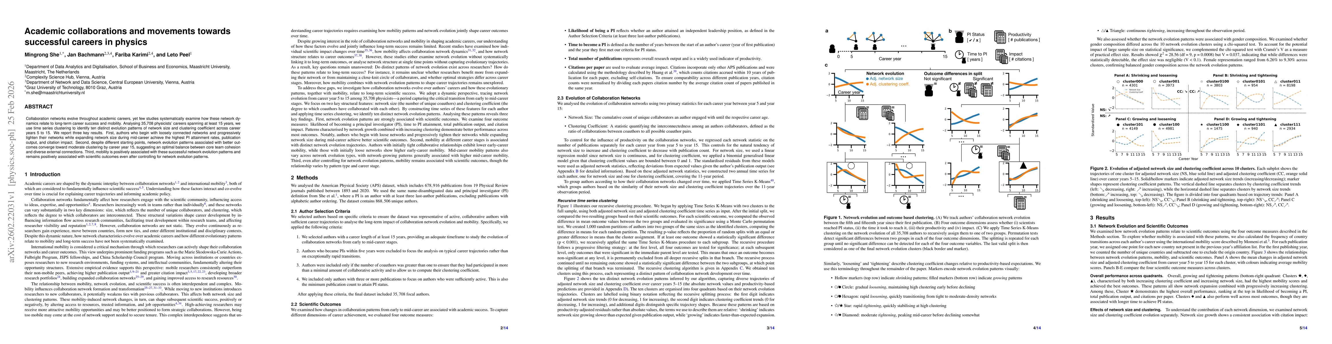 Thumbnail for Academic collaborations and movements towards successful careers in physics