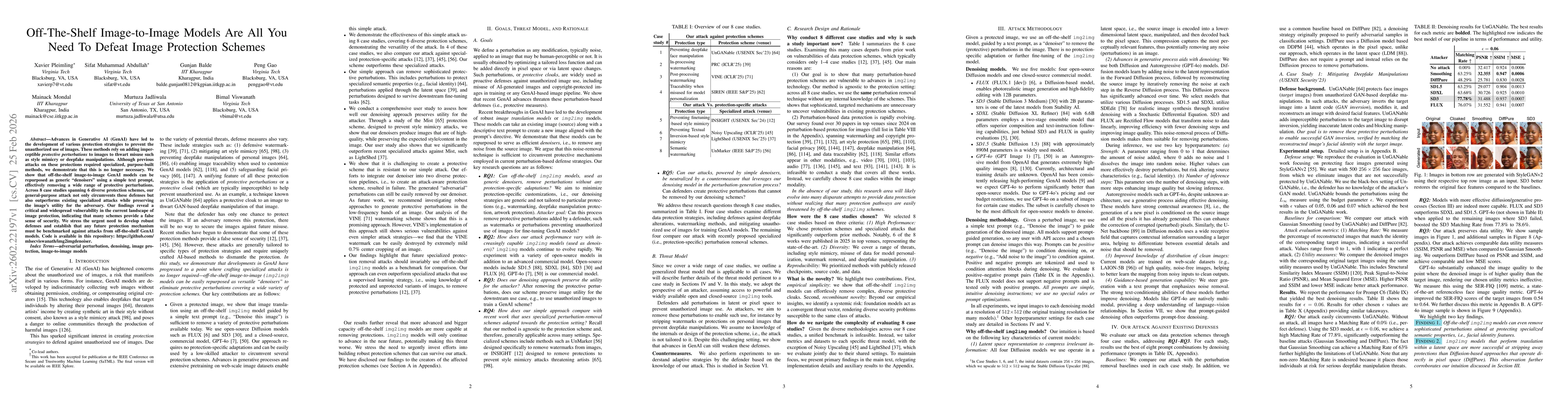Thumbnail for Off-The-Shelf Image-to-Image Models Are All You Need To Defeat Image Protection Schemes
