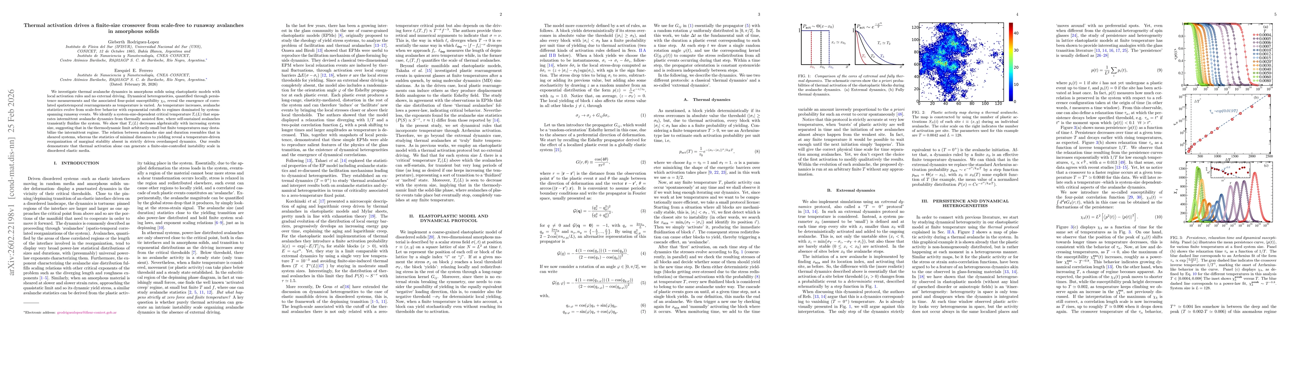 Thumbnail for Thermal activation drives a finite-size crossover from scale-free to runaway avalanches in amorphous solids