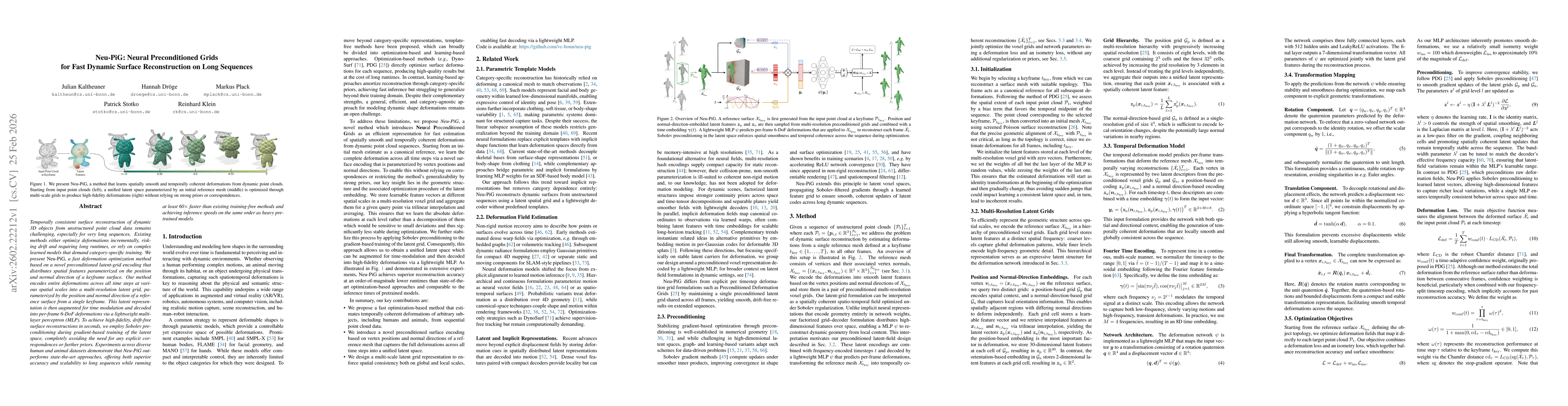 Thumbnail for Neu-PiG: Neural Preconditioned Grids for Fast Dynamic Surface Reconstruction on Long Sequences