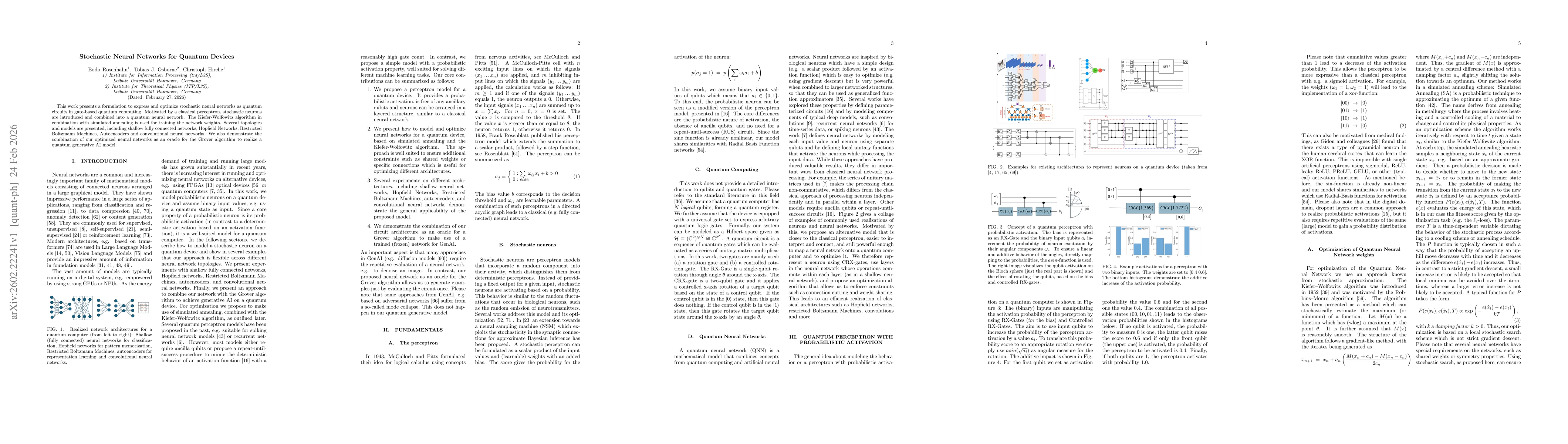 Thumbnail for Stochastic Neural Networks for Quantum Devices