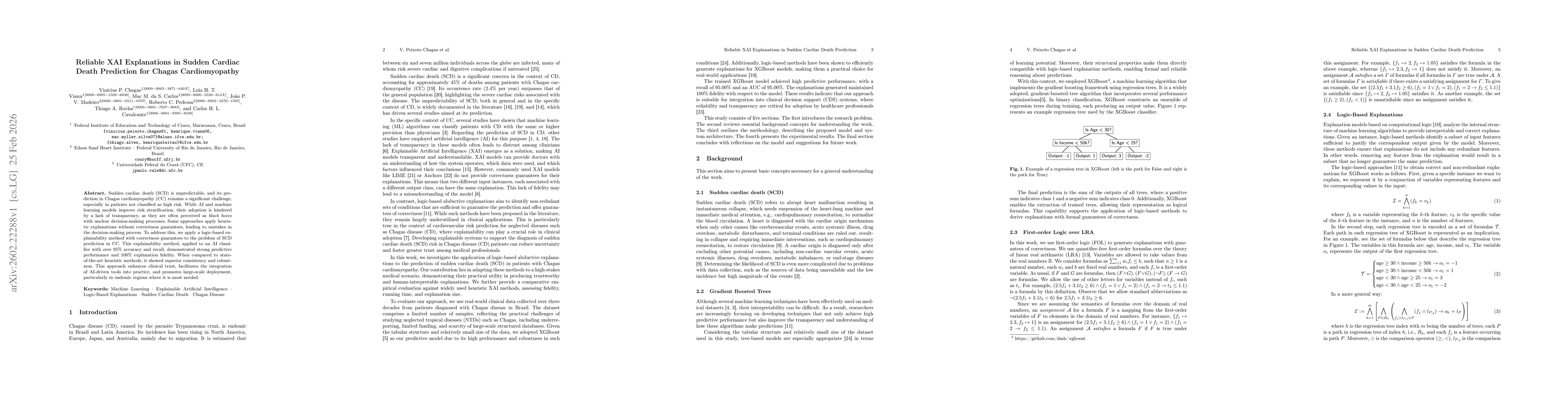 Thumbnail for Reliable XAI Explanations in Sudden Cardiac Death Prediction for Chagas Cardiomyopathy