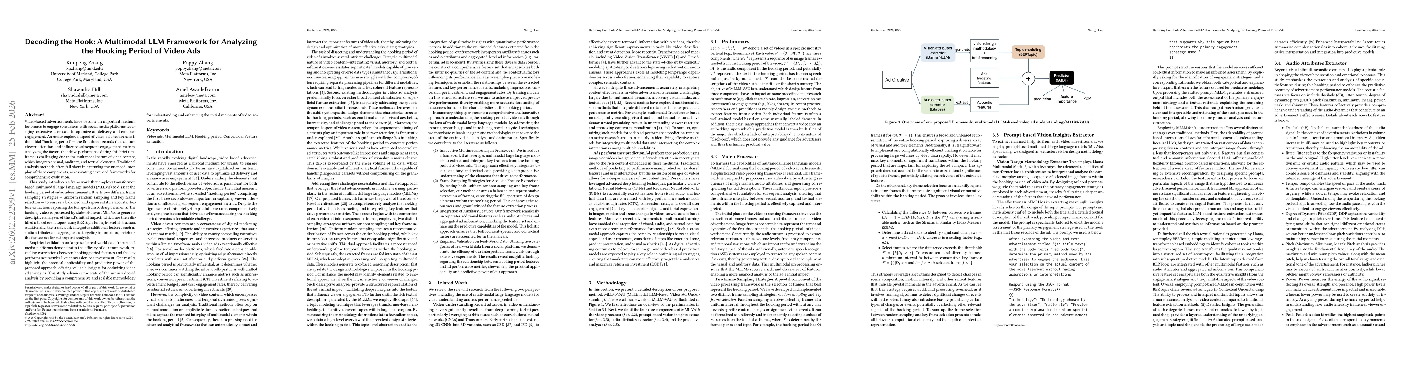 Thumbnail for Decoding the Hook: A Multimodal LLM Framework for Analyzing the Hooking Period of Video Ads