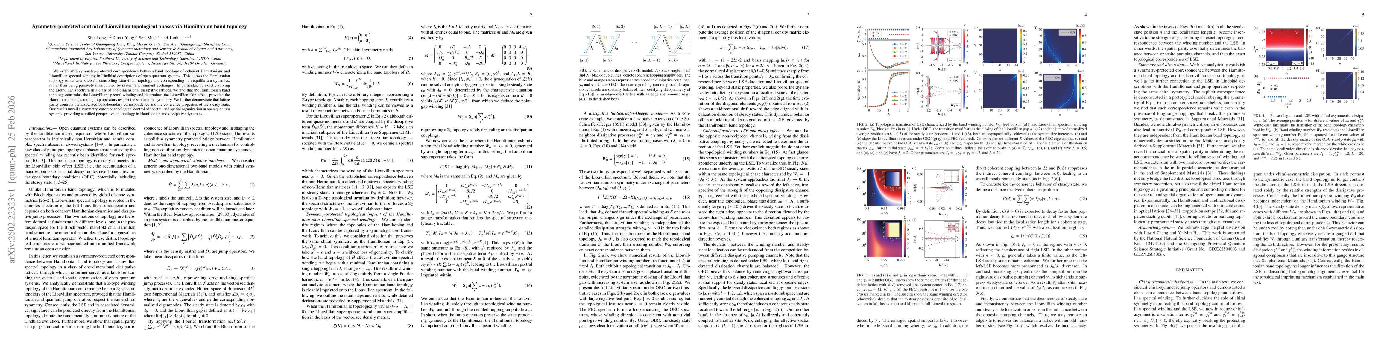 Thumbnail for Symmetry-protected control of Liouvillian topological phases via Hamiltonian band topology