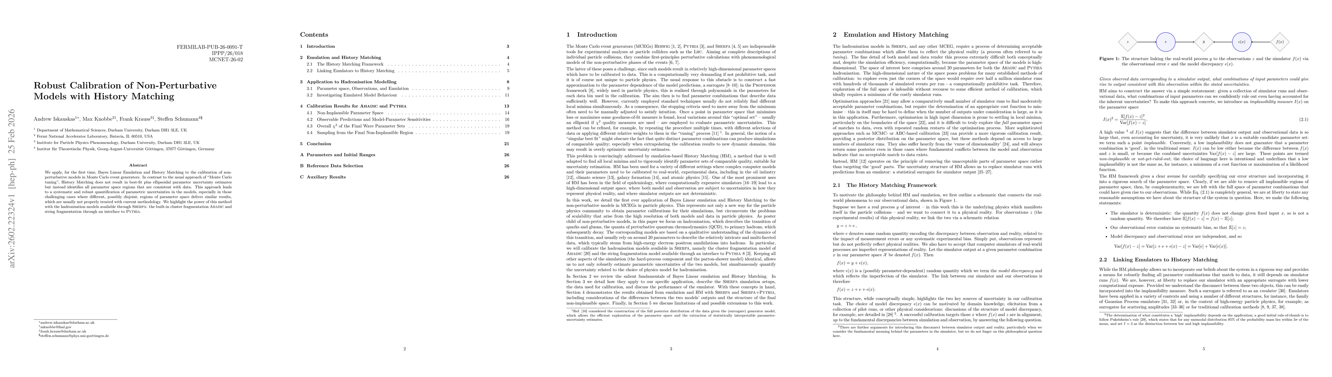 Thumbnail for Robust Calibration of Non-Perturbative Models with History Matching