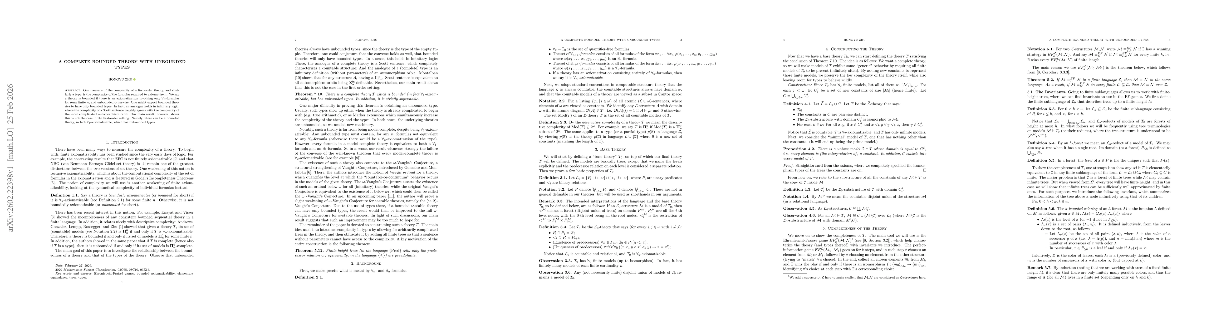 Thumbnail for A Complete Bounded Theory with Unbounded Types