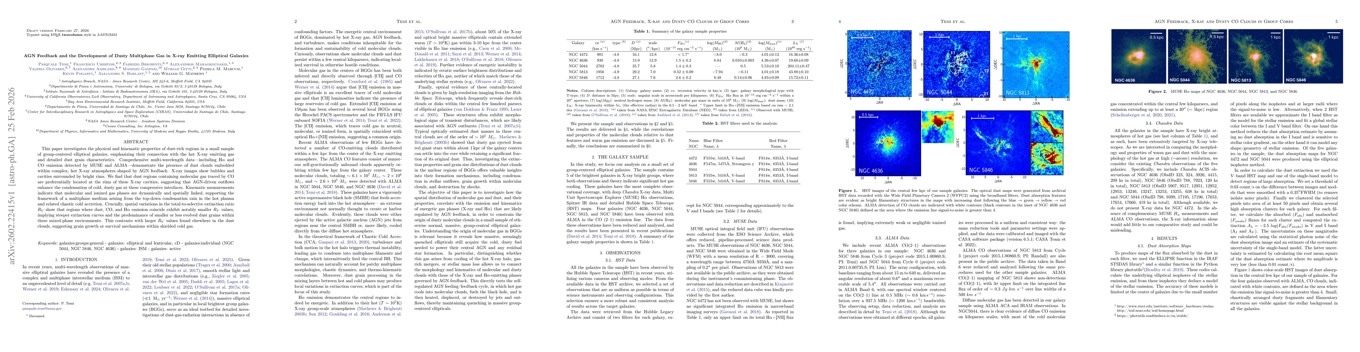 Thumbnail for AGN Feedback and the Development of Dusty Multiphase Gas in X-ray Emitting Elliptical Galaxies