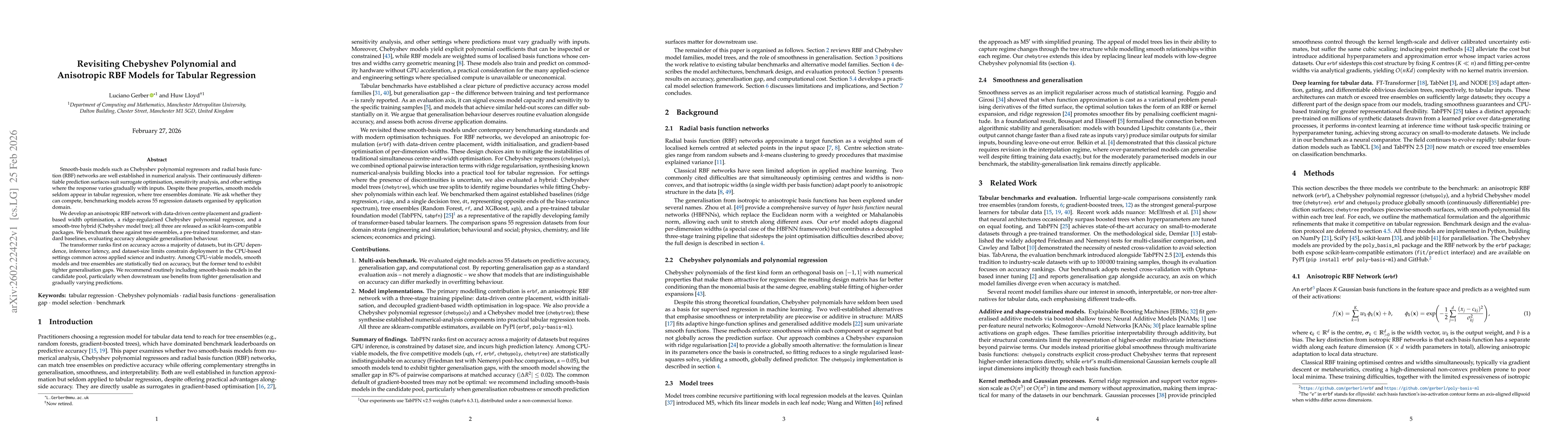 Thumbnail for Revisiting Chebyshev Polynomial and Anisotropic RBF Models for Tabular Regression