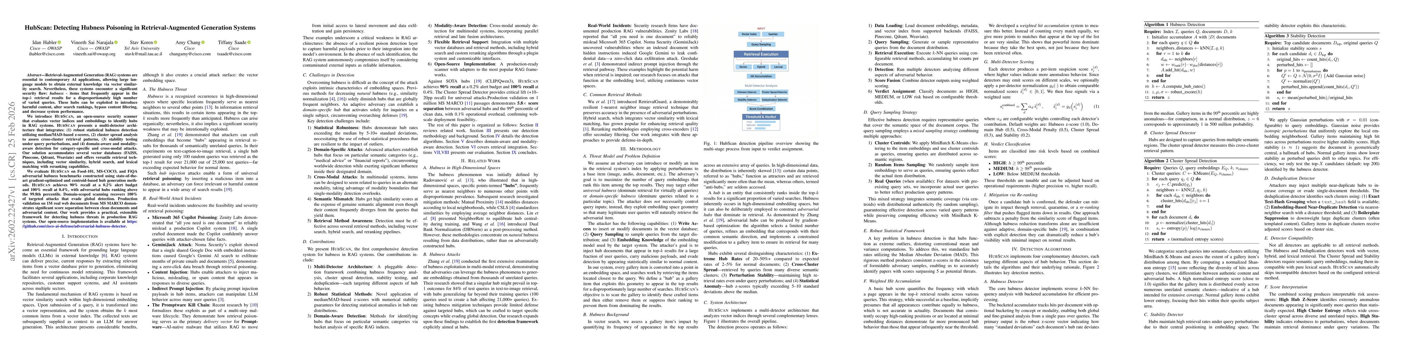 Thumbnail for HubScan: Detecting Hubness Poisoning in Retrieval-Augmented Generation Systems