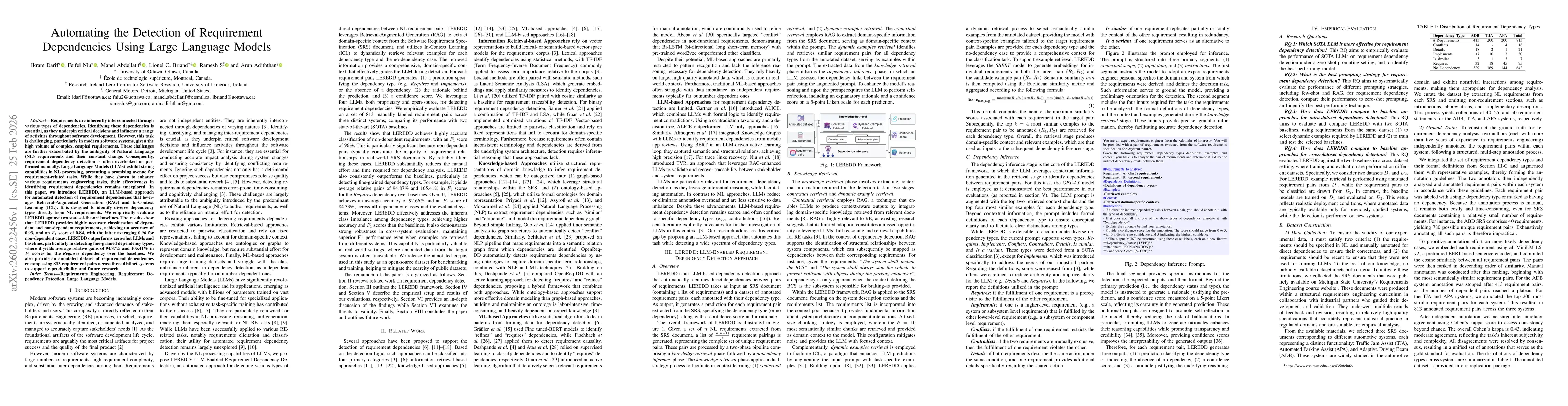 Thumbnail for Automating the Detection of Requirement Dependencies Using Large Language Models