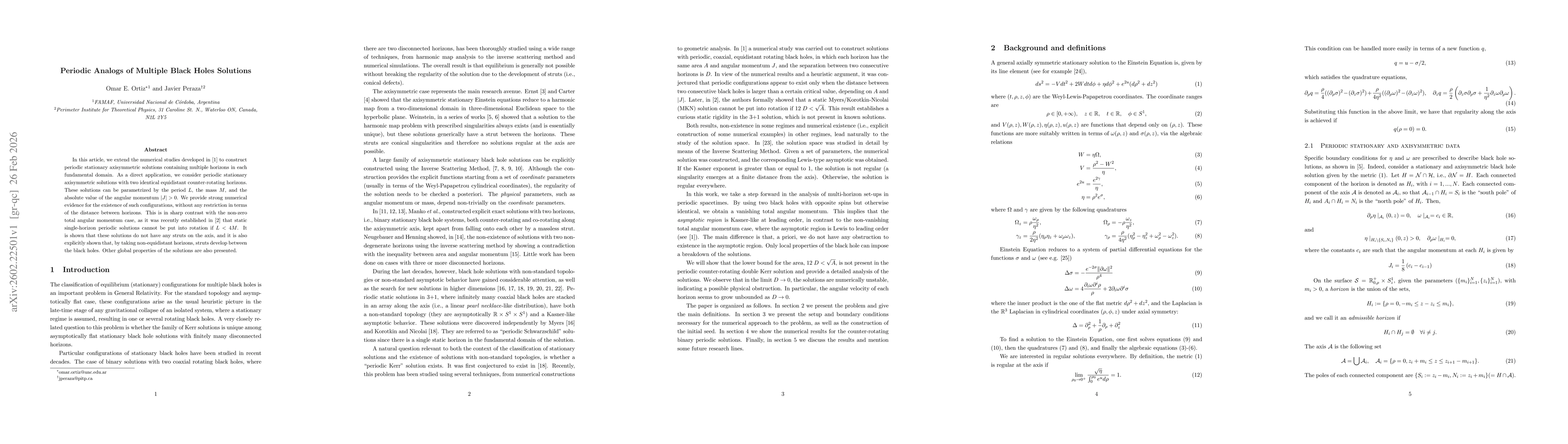 Thumbnail for Periodic Analogs of Multiple Black Holes Solutions