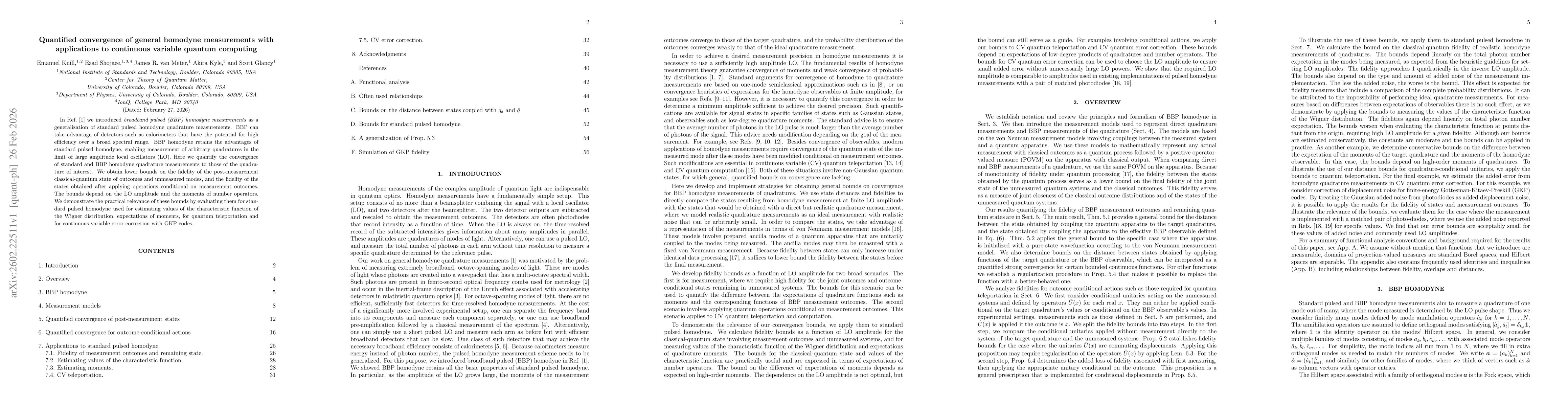 Thumbnail for Quantified convergence of general homodyne measurements with applications to continuous variable quantum computing