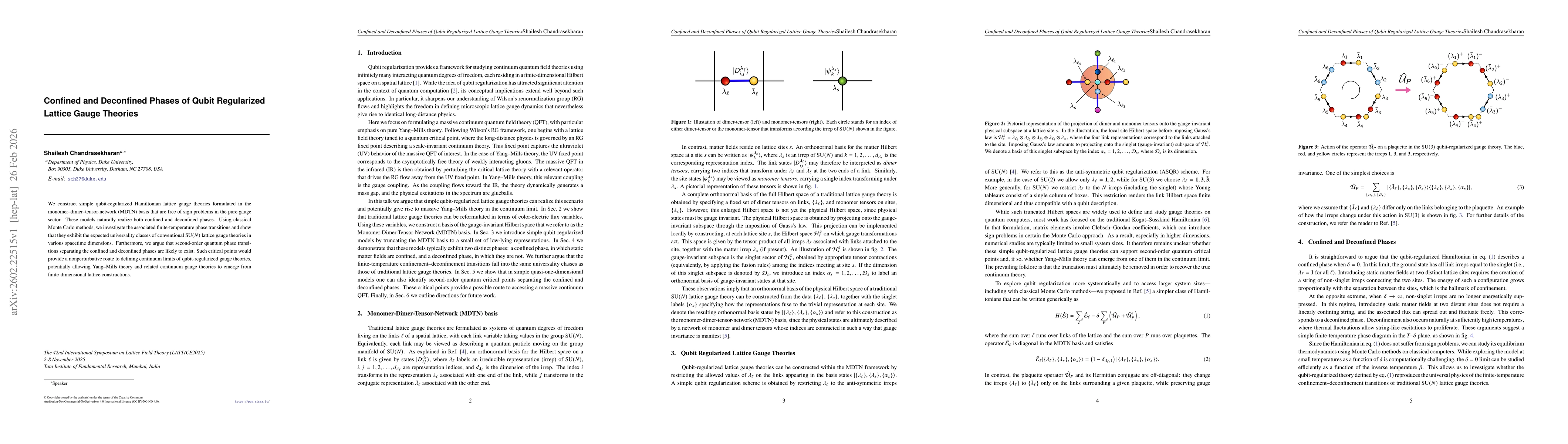 Thumbnail for Confined and Deconfined Phases of Qubit Regularized Lattice Gauge Theories