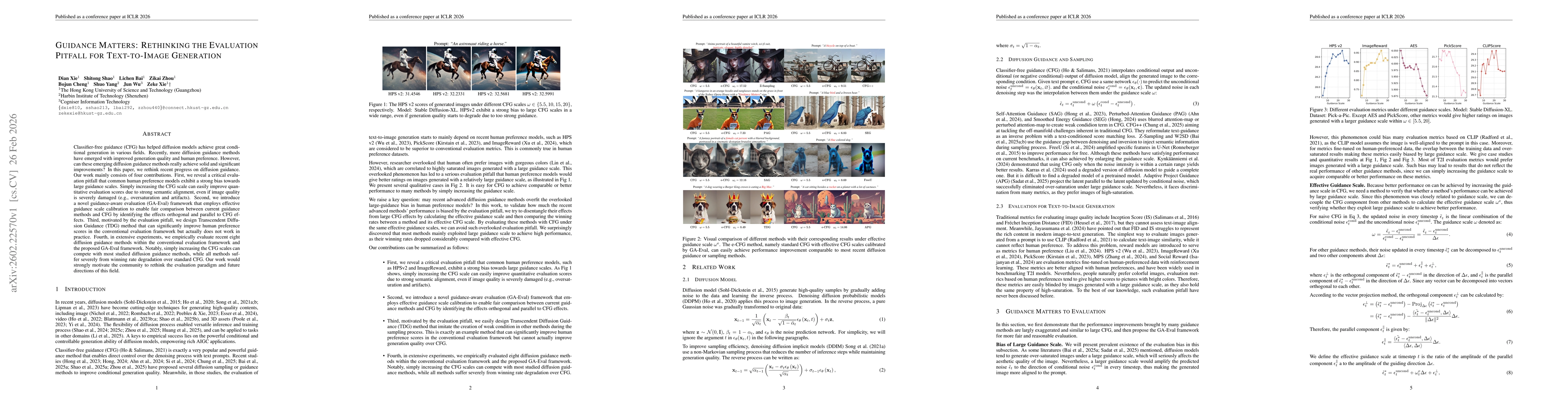 Thumbnail for Guidance Matters: Rethinking the Evaluation Pitfall for Text-to-Image Generation