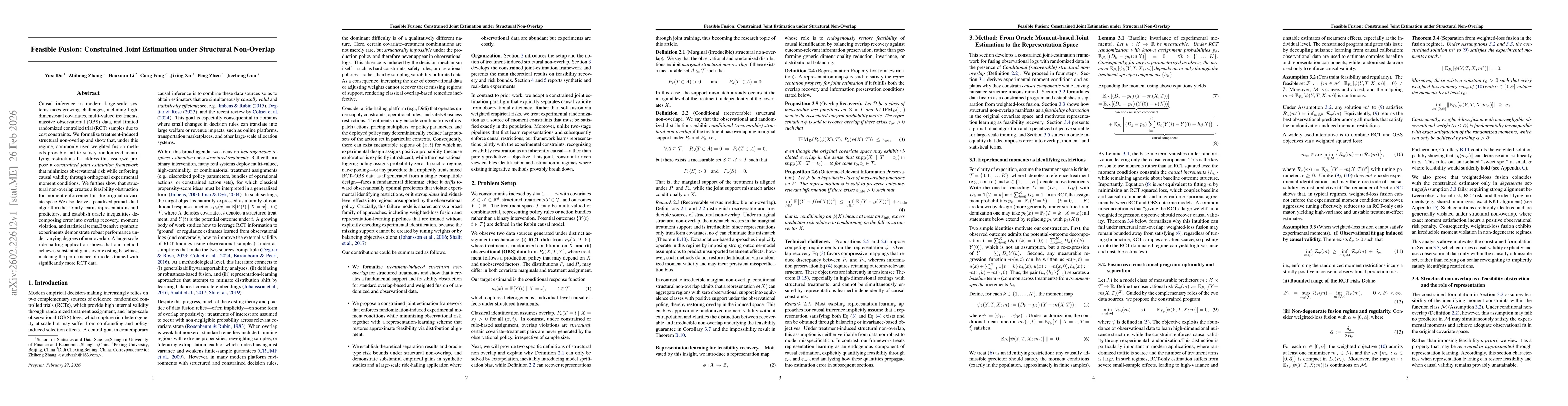 Thumbnail for Feasible Fusion: Constrained Joint Estimation under Structural Non-Overlap